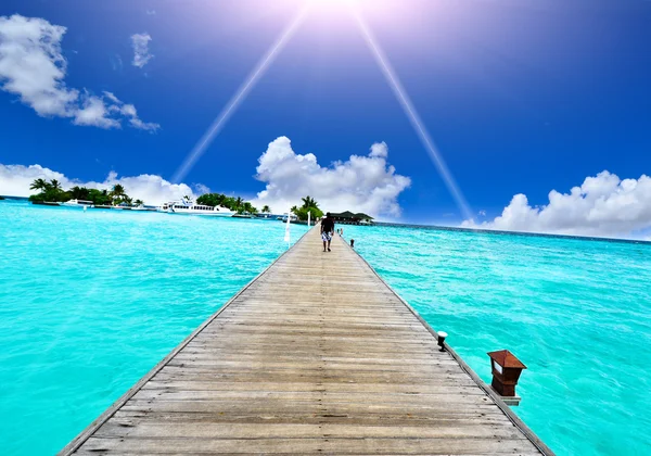 Amazing ocean view on tropical island — Stock Photo, Image