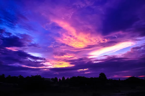 Solnedgång i Sri Lanka — Stockfoto