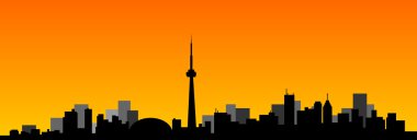 Toronto Kanada skyline siluet