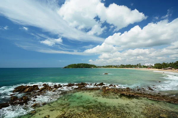 Bela praia no Sri Lanka — Fotografia de Stock