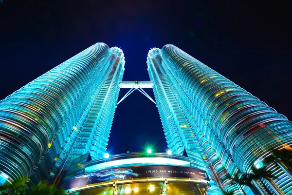 Veduta delle Petronas Twin Towers . — Foto Stock