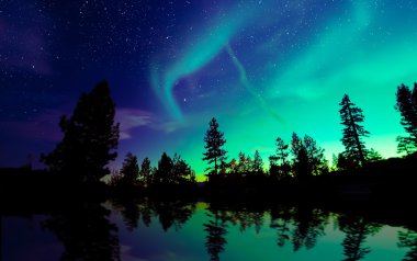 Northern lights clipart