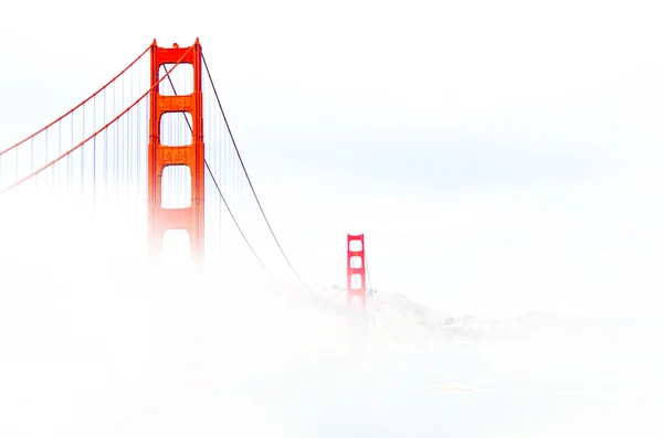 Golden Gate surrounded by fog — Stock Photo, Image