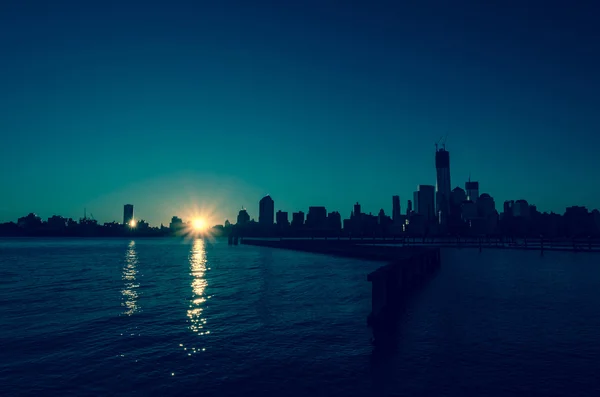 Ciudad de Nueva York skyline — Foto de Stock