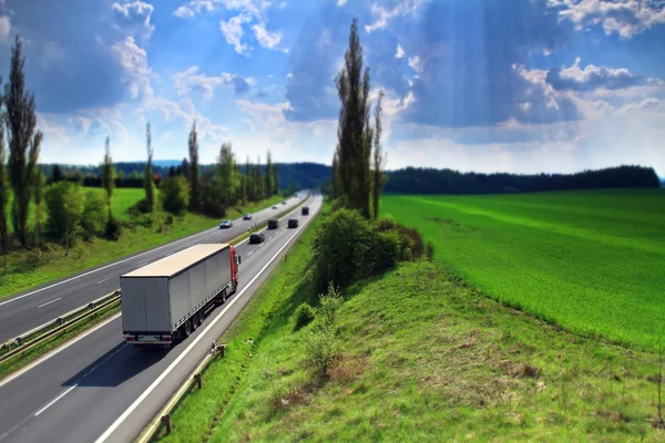 Truck on the road — Stock Photo, Image