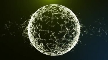 Küresel ağ bağlantısını dijital siber. Mali veya sosyal 3d render arka plan animasyon yüksek kaliteli 4 k loopable soyut Cryptocurrency, mali, sosyal arka plan için uygundur