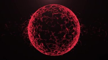 Küresel ağ bağlantısını dijital siber. Mali veya sosyal 3d render arka plan animasyon yüksek kaliteli 4 k loopable soyut Cryptocurrency, mali, sosyal arka plan için uygundur