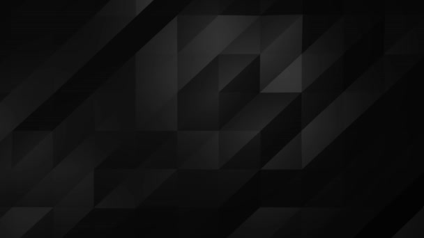 Black Low Poly loop Abstract Background. Seamlessly Loopable. — Vídeo de Stock