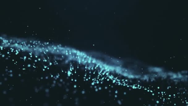 波紋と深い影が流れるダークブロンズ金属テクスチャ。3Dレンダリングホログラフィック抽象的な背景でスタイリッシュな反射フロー4Kビデオ. — ストック動画
