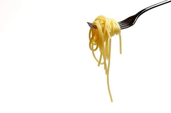 Eating spaghetti — Stock Photo, Image