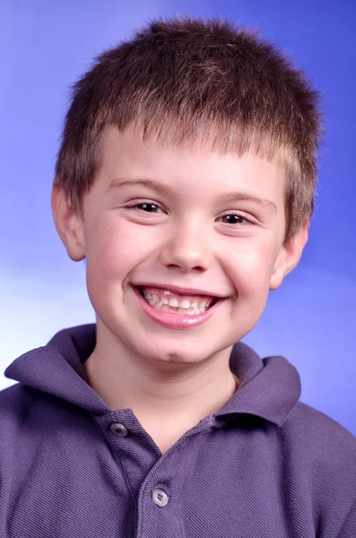 Real child very happy and smiling — Stock Photo, Image