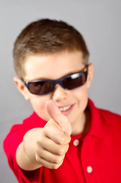 Niño pidiendo permiso — Foto de Stock