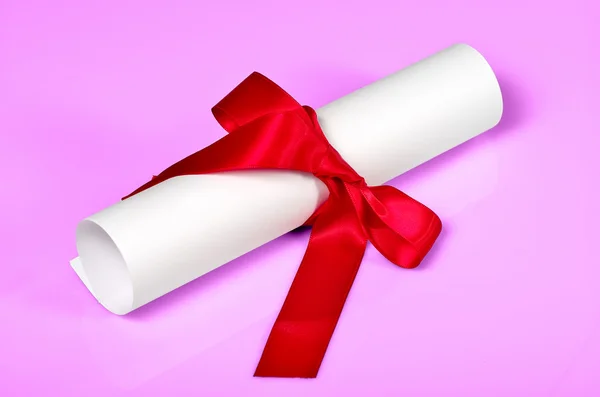 Red ribbon — Stock Photo, Image