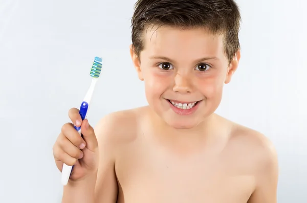 Child washing his teeth 3 — Stock Photo, Image