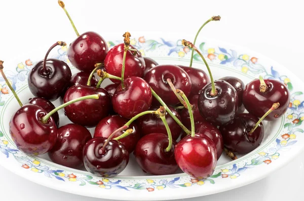 Bowl of cherries — Stock Photo, Image