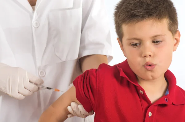 Doctor tengo miedo a las agujas — Foto de Stock