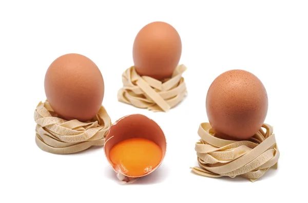 Nest eggs italian pasta 10 — Stock Photo, Image