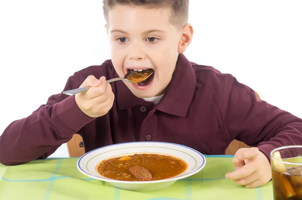 Barn äter 14 — Stockfoto