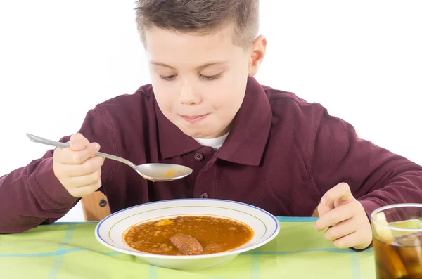 Niño comiendo 13 — Foto de Stock