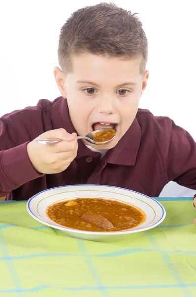 Niño comiendo 11 — Foto de Stock