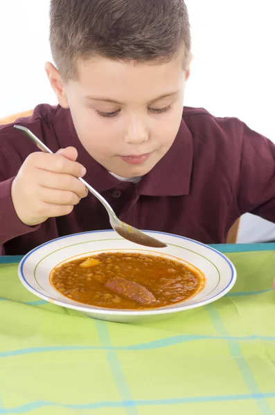 Kind eten 8gyermek étkezési 8 — Stockfoto