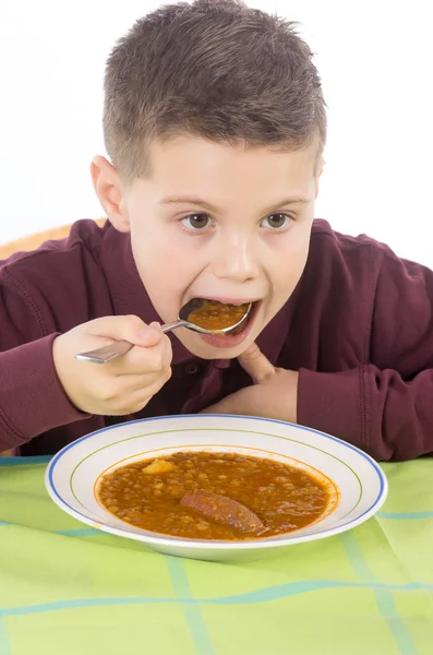 Niño comiendo 7 — Foto de Stock