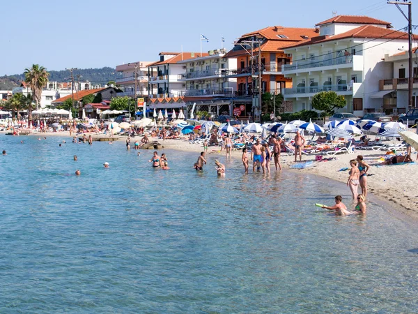 Gedrängter Strand — Stockfoto