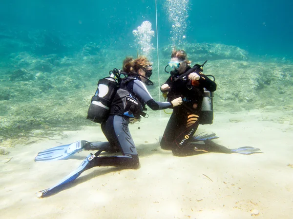 Female Divers — Stock Photo, Image