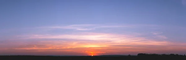 Superbe Panorama Crépuscule Ciel Nuage Image Fond Matin — Photo