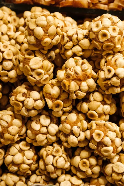 Tatlı Türk Lokumu. Doğulu tatlılar. Orta Doğu pazarı. Türk pazarı. Tatlılar yakın plan