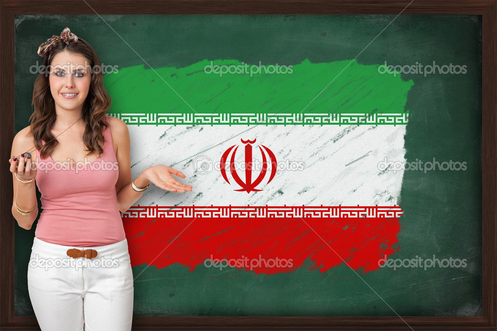 Kvinnlig turist i iran