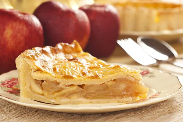 Tarte aux pommes froide — Photo