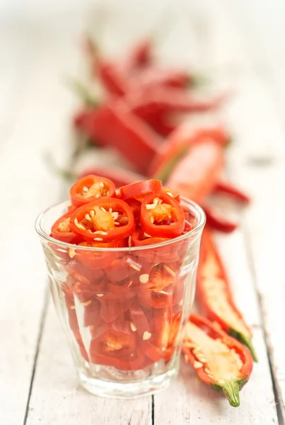 Sliced Chili — Stock Photo, Image
