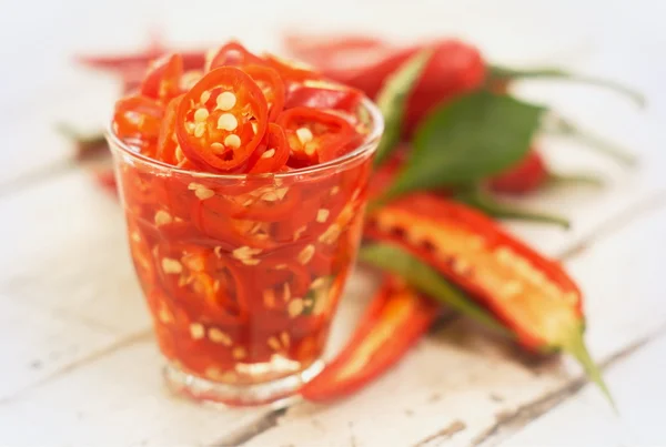 Pickled Sliced Chili — Stock Photo, Image