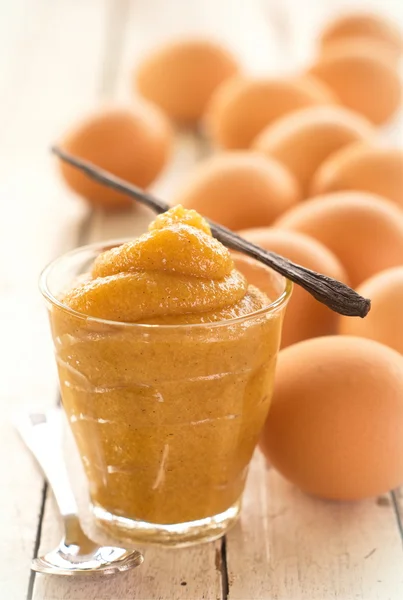 Vanilky vaječný jam - kaya Stock Obrázky