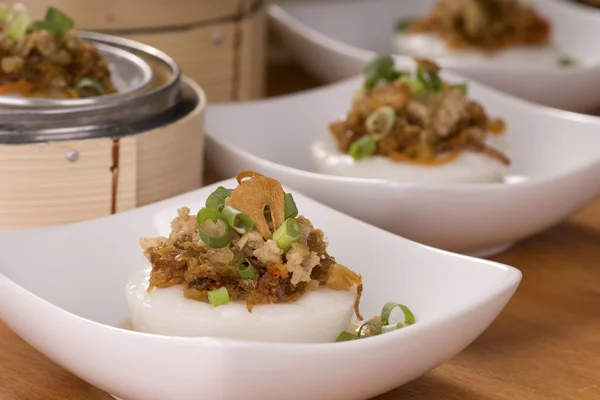 Kinesiska ris vatten kakor kallas även chwee kuih — Stockfoto