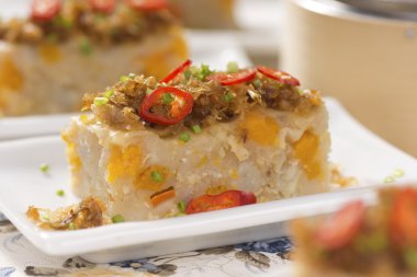 lezzetli yam, kabak & havuç kuih