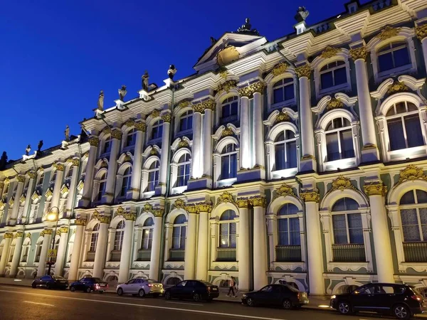 Sankt Petersburg Russland Juli 2019 Der Winterpalast Bei Nacht — Stockfoto