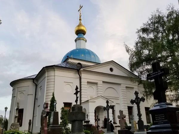 러시아 Optina Pustyn July 2019 Temple Honor Kazan Icon Mother — 스톡 사진