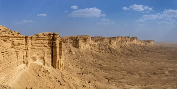 Panoramic View Edge World Popular Tourist Destination Riyadh Saudi Arabia — Stockfoto