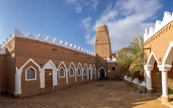 Historical Fulaigiyeh Mosque Made Mud Brick Ushaiqer Saudi Arabia — Stock Photo, Image