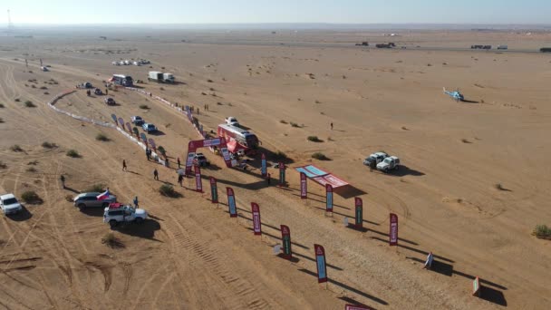 Thadiq Suudi Arabistan Ocak 2022 2022 Dakar Rallisi Nin Aşama — Stok video