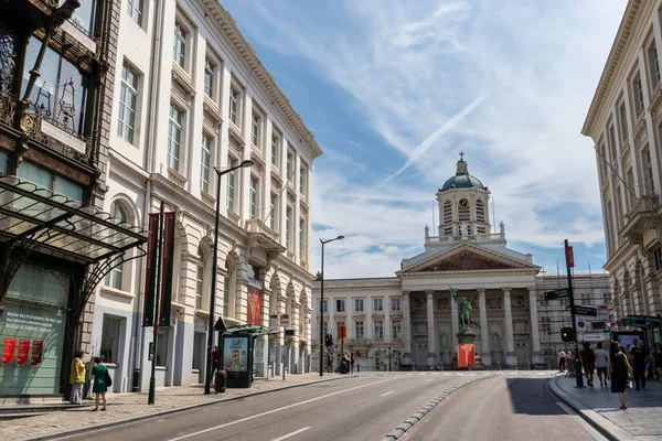 Bryssel Den Juli 2018 Utsikt Över Coudenberg Street Rue Montagne — Stockfoto