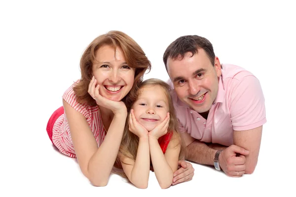 Mother father and daughter — Stock Photo, Image