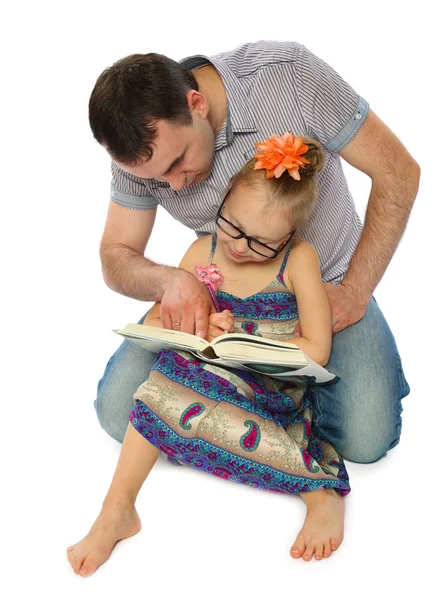 Father and my lessons — Stock Photo, Image
