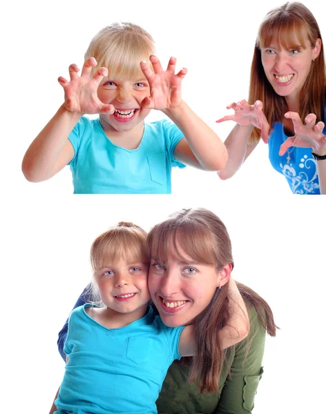 Mother and the daughter smile — Stock Photo, Image