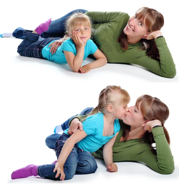 Mother and the daughter smile — Stock Photo, Image