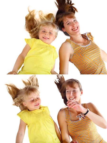 Mother and the daughter smile — Stock Photo, Image