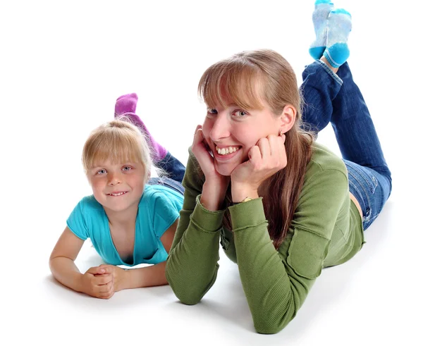 Mother and the daughter smile — Stock Photo, Image