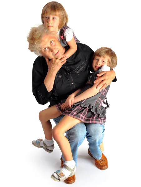 Babcia i wnuczek — Zdjęcie stockowe